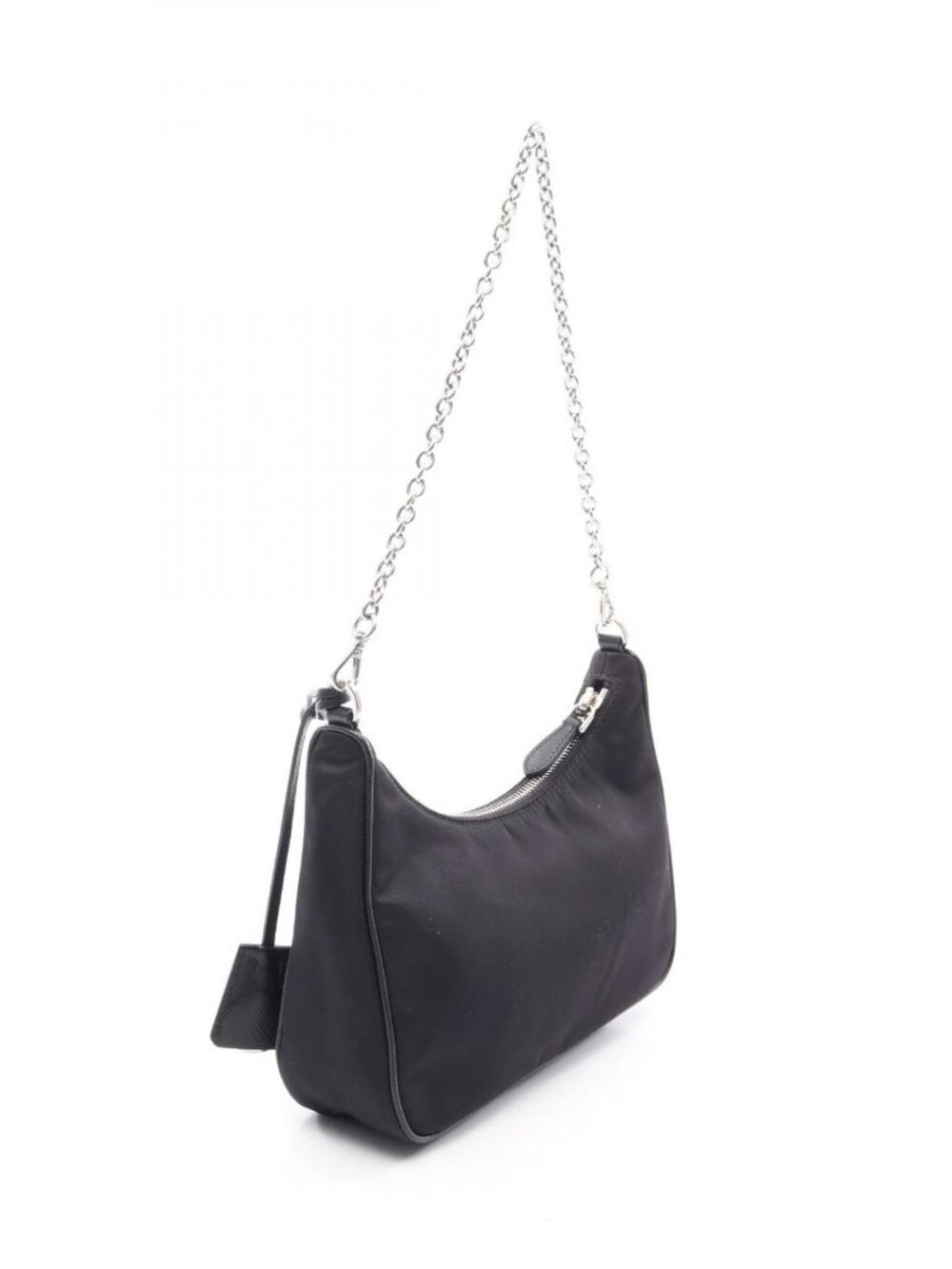 Prada Shoulder Bag Re Edition 2-Way Black Nylon Saffiano Leather - Picture 2 of 5